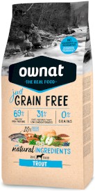 OWNAT Grain Free Just Dog Adult Trout Pstrąg 3kg - Zdjęcie główne