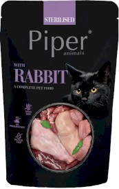 DOLINA NOTECI PIPER Animals Kot Sterilised z Królikiem 100g - Zdjęcie nr 3