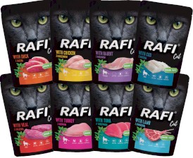 DOLINA NOTECI RAFI Cat bez zbóż MIX SMAKÓW 12x100g - Zdjęcie główne
