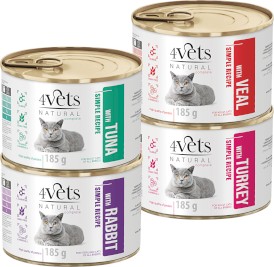 4VETS Natural z Cielęciną dla kota 185g - Zdjęcie nr 2