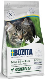 BOZITA Active / Sterilised Lamb Jagnięcina bez zbóż dla kota 400g - Zdjęcie główne