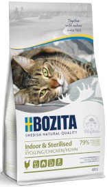 BOZITA Indoor / Sterilised Chicken Kurczak dla kota 400g - Zdjęcie główne