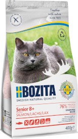 BOZITA Senior 8+ Salmon Łosoś bez zbóż dla kota 400g - Zdjęcie główne