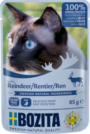 BOZITA Reindeer Kawałki Renifera w galaretce bez zbóż dla kota 85g - Zdjęcie główne