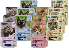 BOZITA Tasty Meat Menu mięsne w sosie bez zbóż dla kota 12x85g - Zdjęcie nr 2