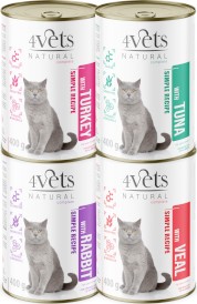 4VETS Natural z Indykiem dla kota 400g - Zdjęcie nr 2