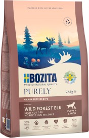 BOZITA Purely Puppy / Junior Elk Łoś bez zbóż dla szczeniąt 2,5kg - Zdjęcie główne