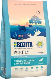 BOZITA Purely Adult Lamb Jagnięcina bez zbóż dla psa 2,5kg - Zdjęcie główne