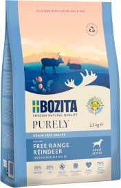 BOZITA Purely Adult Active Renifer bez zbóż dla psa 2,5kg - Zdjęcie główne
