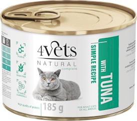4VETS Natural z Tuńczykiem dla kota 185g - Zdjęcie główne