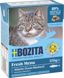 BOZITA Fresh Menu Makrela w galaretce bez zbóż dla kota Tetra Recart 370g - Zdjęcie główne
