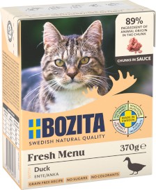 BOZITA Fresh Menu Kaczka w sosie bez zbóż dla kota Tetra Recart 370g - Zdjęcie główne