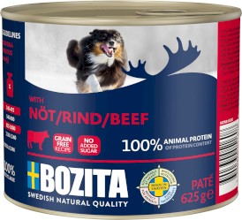 BOZITA Pate Pasztet z Wołowiną bez zbóż dla psa Puszka 625g - Zdjęcie główne