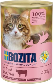 BOZITA Pate Beef Pasztet z Wołowiną bez zbóż dla kota Puszka 400g - Zdjęcie główne