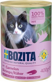 BOZITA Pate Shrimps Pasztet z Krewetkami bez zbóż dla kota Puszka 400g - Zdjęcie główne