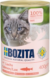 BOZITA Pate Salmon Pasztet z Łososiem bez zbóż dla kota Puszka 400g - Zdjęcie główne