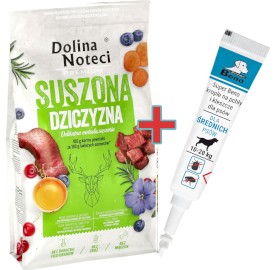 DOLINA NOTECI Premium SUSZONA Dziczyzna dla psa 9kg + Krople na KLESZCZE GRATIS !! - Zdjęcie główne