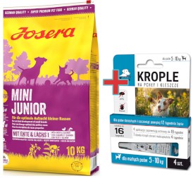 JOSERA MINI Junior 10kg + 4szt. Krople na KLESZCZE GRATIS !! - Zdjęcie główne