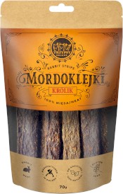 HAPPY SNACKY TRZYPSY Mordoklejki Królik 70g - Zdjęcie główne