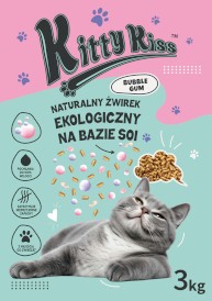KITTY KISS Żwirek sojowy zbrylający Guma balonowa 3kg - Zdjęcie nr 3