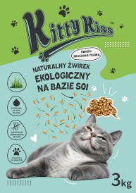 KITTY KISS Żwirek sojowy zbrylający Trawa 3kg - Zdjęcie nr 3