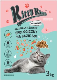 KITTY KISS Żwirek sojowy zbrylający Truskawka 3kg - Zdjęcie nr 3
