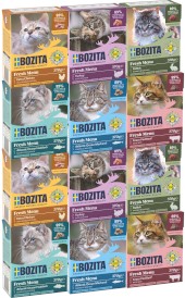 BOZITA Fresh Menu MIX w galaretce bez zbóż dla kota Tetra Recart 12x370g - Zdjęcie główne