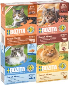 BOZITA Fresh Menu Sterilised Kurczak Wołowina w galarecie bez zbóż dla kota Tetra Recart 370g - Zdjęcie nr 2