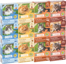 BOZITA Fresh Menu Sterilised MIX bez zbóż dla kota Tetra Recart 12x370g - Zdjęcie główne