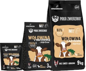 PAKA ZWIERZAKA Wołowina z Marchewką M bez zbóż 1,5kg - Zdjęcie główne