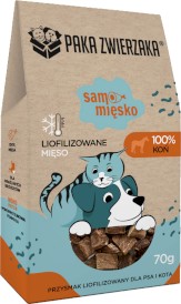 PAKA ZWIERZAKA Samo Mięsko Liofilizowane 100% Koń 70g - Zdjęcie główne