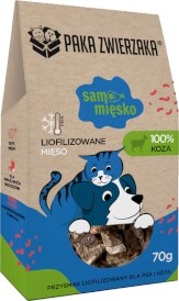PAKA ZWIERZAKA Samo Mięsko Liofilizowane 100% Koza 70g - Zdjęcie główne