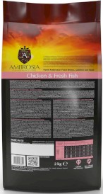 AMBROSIA Dog Puppy Growth Chicken / Fresh Fish Kurczak i Świeża Ryba 2kg - Zdjęcie nr 3