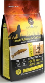 AMBROSIA Dog Adult Mini Fresh Salmon / Chicken Świeży Łosoś i Kurczak 2kg - Zdjęcie główne