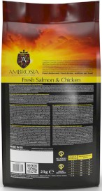AMBROSIA Dog Adult Mini Fresh Salmon / Chicken Świeży Łosoś i Kurczak 2kg - Zdjęcie nr 3
