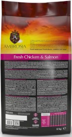 AMBROSIA Dog Puppy Large Growth Fresh Chicken / Salmon Fish Świeży Kurczak i Łosoś 2kg - Zdjęcie nr 3