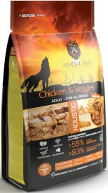 AMBROSIA Dog Adult Chicken / Veggies Kurczak i Warzywa 2kg - Zdjęcie główne