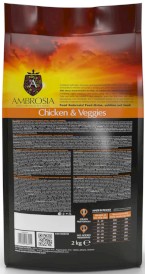 AMBROSIA Dog Adult Chicken / Veggies Kurczak i Warzywa 2kg - Zdjęcie nr 3