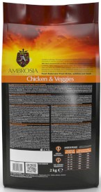 AMBROSIA Dog Adult Chicken / Veggies Kurczak i Warzywa 12kg - Zdjęcie nr 3