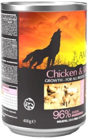 AMBROSIA Dog Puppy Growth Chicken / White Fish Kurczak i Białoryby bez zbóż 400g - Zdjęcie nr 2