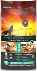 AMBROSIA Dog Adult Large Fresh Turkey / Chicken Świeży Indyk i Kurczak 2kg - Zdjęcie nr 2