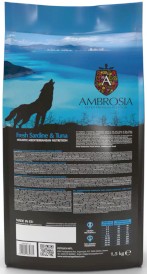 AMBROSIA Dog Adult Mediterranean Fresh Sardine / Tuna Świeże Ryby 5kg - Zdjęcie nr 3