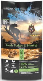 AMBROSIA Cat Senior / Adult Sterilized Light Fresh Turkey / Herring Świeży Indyk i Śledź 5kg - Zdjęcie nr 2