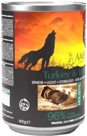 AMBROSIA Dog Senior Light Sterilized Turkey / White Fish Indyk i Białoryby bez zbóż 400g - Zdjęcie nr 2