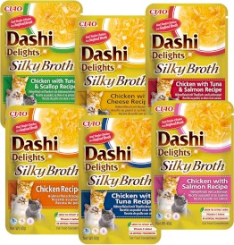 INABA Cat Dashi Delights Kawałki Kurczaka z Tuńczykiem i Przegrzebkami w bulionie 40g - Zdjęcie nr 7