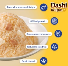 INABA Cat Dashi Delights Kawałki Kurczaka z Serem w galaretce 40g - Zdjęcie nr 4