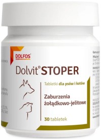 DOLFOS Dolvit Stoper Zaburzenia żołądkowo-jelitowe dla psów i kotów 30szt - Zdjęcie główne