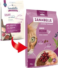 BOSCH Sanabelle Senior Chicken / Cranberries Kurczak z Żurawiną 400g - Zdjęcie nr 2