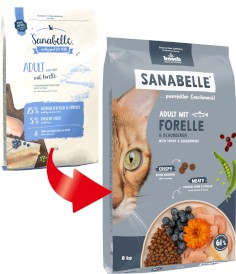 BOSCH Sanabelle Adult Trout / Blueberries Pstrąg z Borówką 8kg - Zdjęcie nr 2
