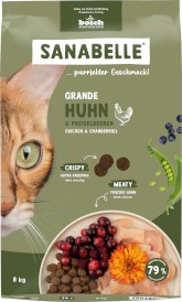 BOSCH Sanabelle GRANDE Chicken / Cranberries Kurczak z Żurawiną dla kotów dużych ras 8kg - Zdjęcie nr 3